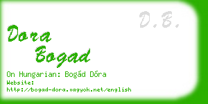 dora bogad business card